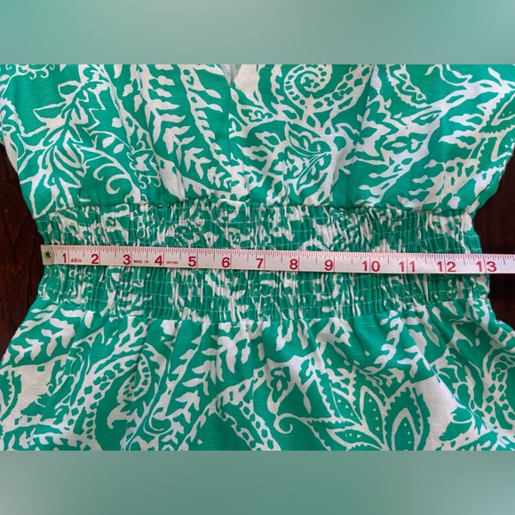 Zara Green and White Mini Dress - Picture 5 of 7